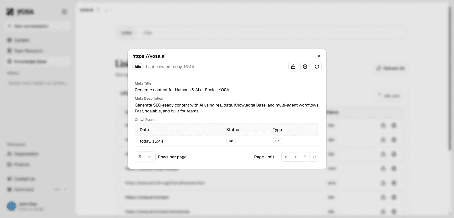 Knowledge base link details