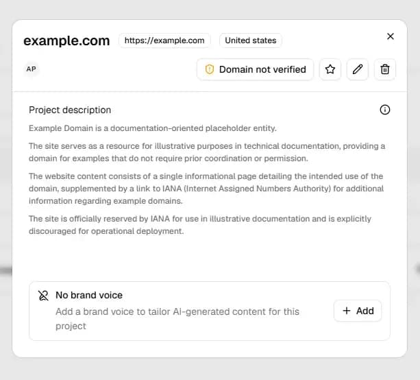 Where to find domain verifiaction