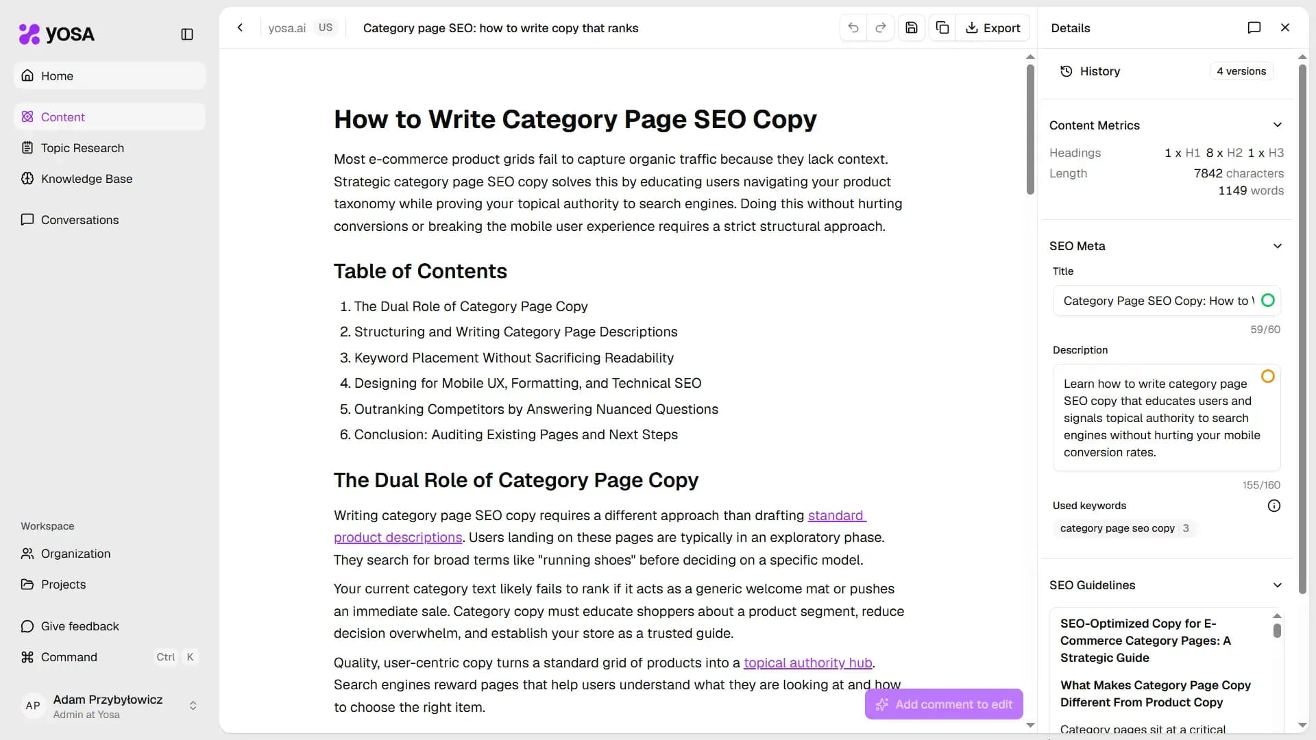 Canvas editor main view